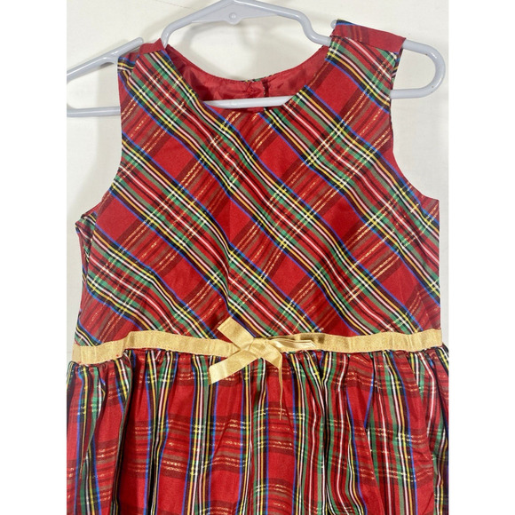 Speechless Toddler Dress Size 5T Red Tartan Plaid Check Holiday Party Christmas - Picture 2 of 10
